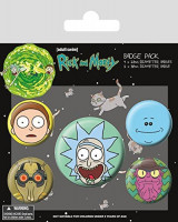 Rick and Morty - Button Set