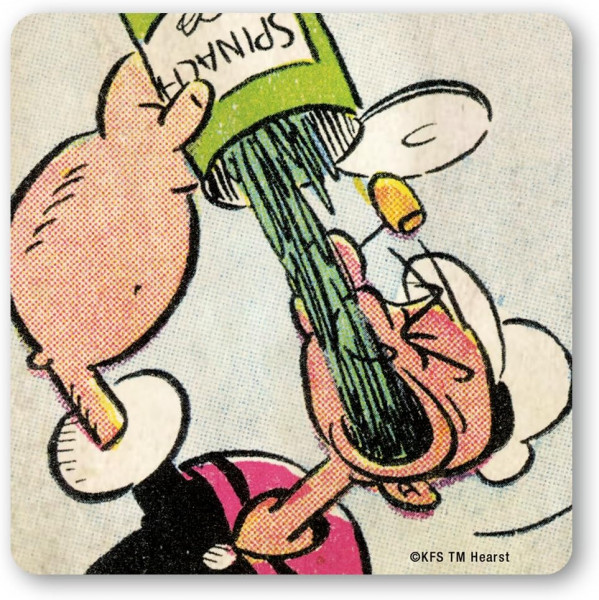 Popeye - Iss Spinat! - Untersetzer