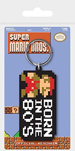Nintendo - Super Mario Bros. - Born In The 80&#039;s - Schlüsselanhänger