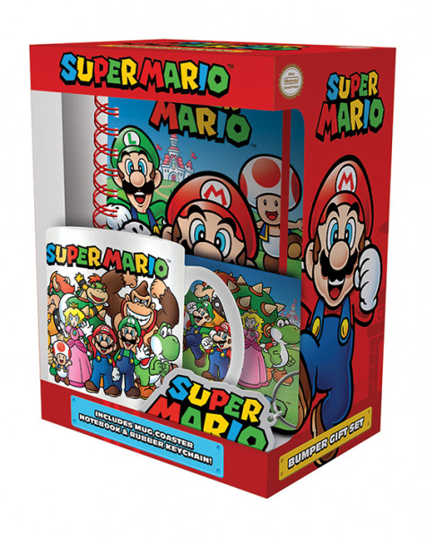 Nintendo - Super Mario - Geschenkset mit 4 Artikeln