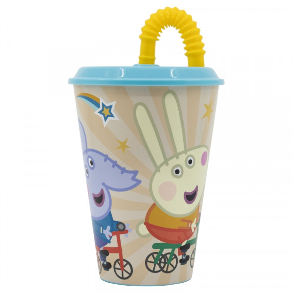 Peppa Pig - Trinkbecher mit Strohhalm