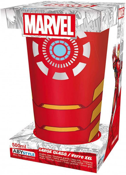 Iron Man - Rotes XXL Trinkglas